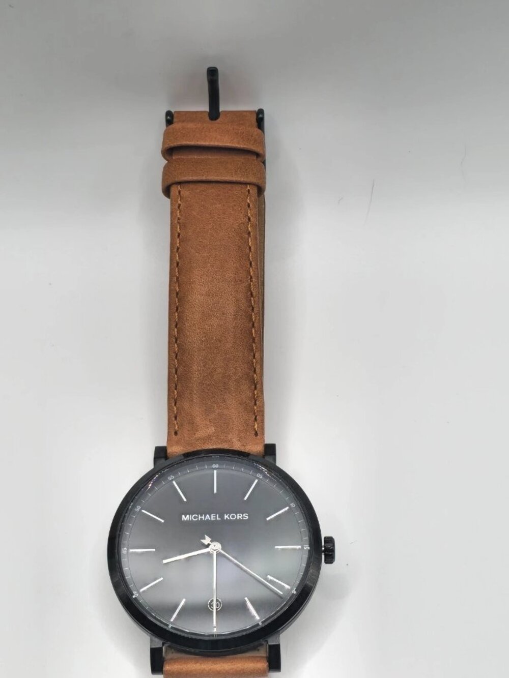 Michael Kors Irving Men's Black Dial Brown Leather Watch MK8739 42mm